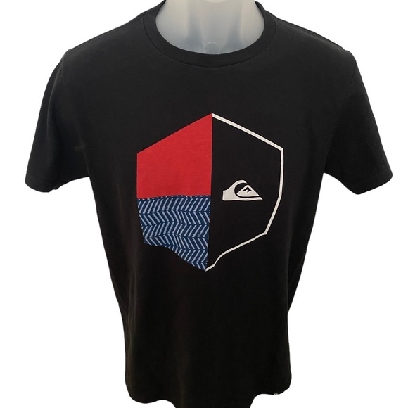 QUIKSILVER Surf Red, White & Blue Tee Shirt Men S/P Small - Picture 1 of 5